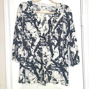 Christopher & Banks rhinestone beaded cardigan sweater XL EUC gently worn